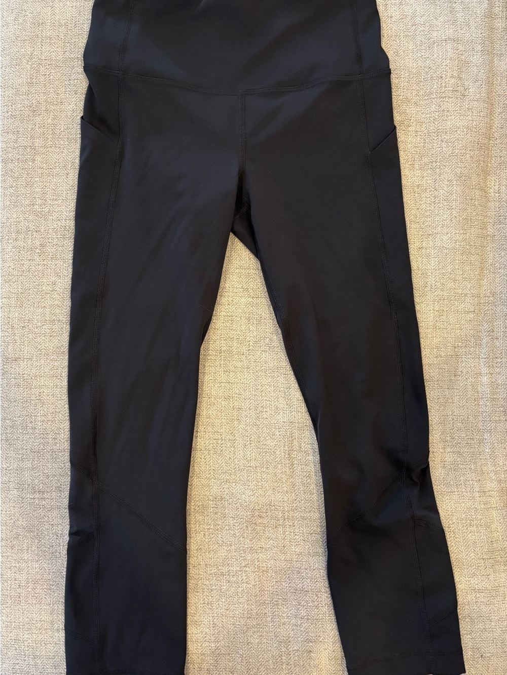 lululemon athletica Black Capris with Side Pockets